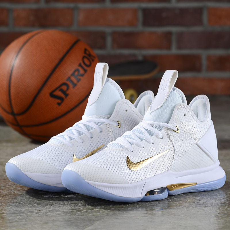 2020 Nike LeBron James Witness IV White Gold - Click Image to Close